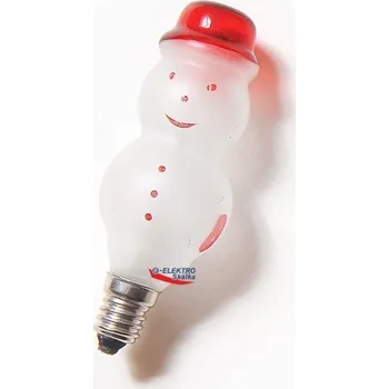 Žárovka Žárovka SNĚHULÁK E-10 20V/0,1A bílý 1ks