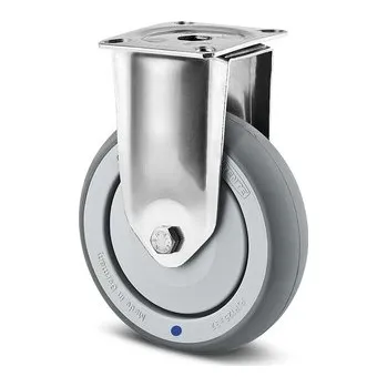 Pojezdové kolečko Agila TENTE Kolečko z nerezové oceli 100mm, pevné, plotýnka, 7478PJC100P50