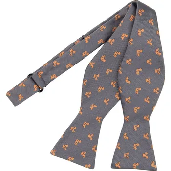 Motýlek Bubibubi Šedý vázací motýlek s veverkami