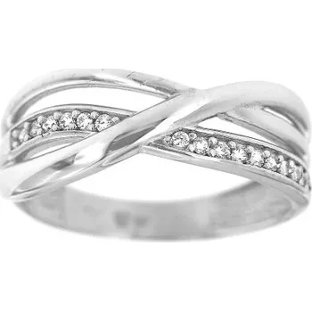 Prsten Zlatnictví U Kostela Dámský prsten se zirkony 2162W 54 4136-23027607