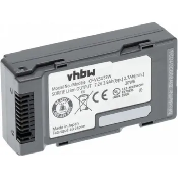 Baterie k notebooku VHBW Baterie pro Panasonic Toughbook CF-H1 / CF-H2 / CF-U1, 2900 mAh