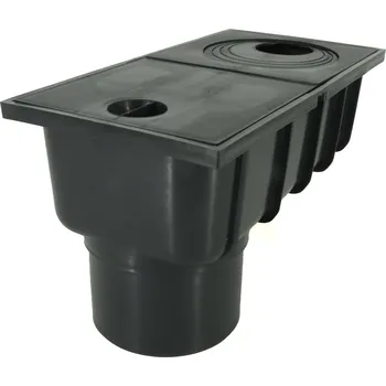 Lapač střešních vod "GAJGR" spodní D 110 mm černý