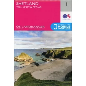 Encyklopedie Shetland - Yell, Unst and Fetlar – Ordnance Survey (EN)
