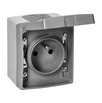 Elektrická zásuvka Zásuvka 2P+E Orno AQUATIC PRO IP54 OR-OE-7405-GR šedá