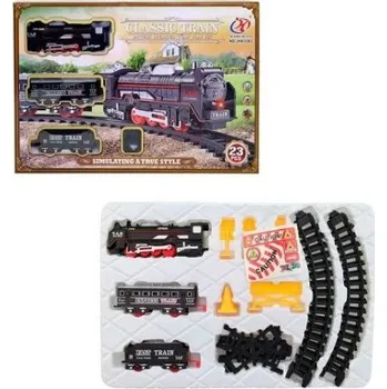 Vláček a vláčkodráha Vlaková souprava, na baterie, se světlem, 23 ks, 36,5 x 4,5 x 24,5 cm