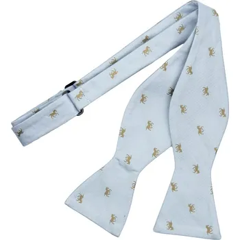 Motýlek Bubibubi Světlemodrý vázací motýlek s koňmi