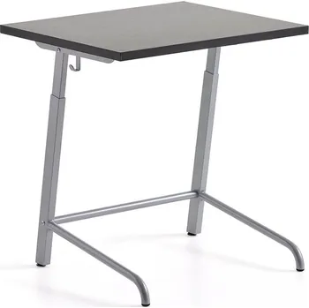 Zahradní lavice Školní lavice AXIOM, akustické linoleum, stříbrná/tmavě šedá