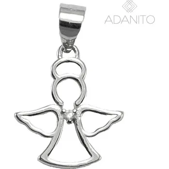 Přívěsek Stříbrný přívěsek anděl se zirkonem