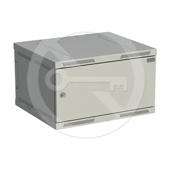 Rozvaděč Rozvaděč nástěnný SENSA 6U 500mm, dveře plech, RAL 7035, SENSA-6U-65-21-G