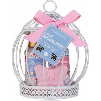 Sprchový gel SET koupelový BLOSSOM v drátěné ptačí kleci ACCENTRA