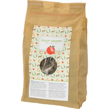 Krmivo pro koně Pamlsek pro koně DELIZIA grain free, jablko, 1 kg