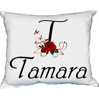 Dekorativní polštářek Polštář se jménem TAMARA Červený (polštářek dámské jméno )