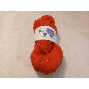 Příze Merino Korálový ostrov s lurexem (Ručně barvené merino Korálový ostrov)