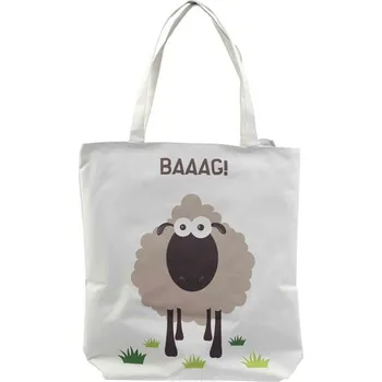 Nákupní taška BAAAG Ovečka Taška se zipem - Stylová taška s roztomilým motivem