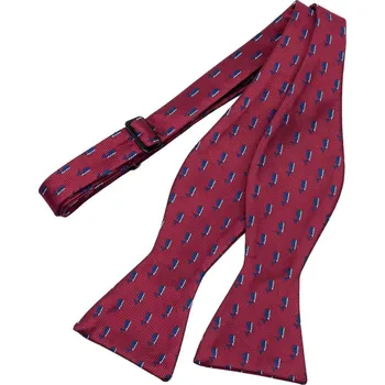 Motýlek Bubibubi Červený vázací motýlek s velrybami