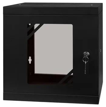 Rozvaděč RACK skříň závěsná NEKU TS 10" 6U 300mm, samosestavitelná, černá 9005