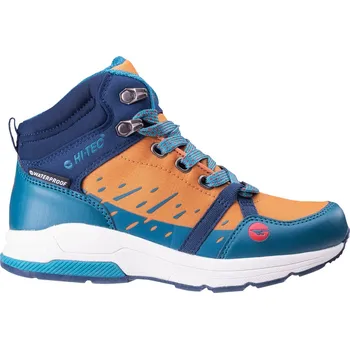 Chlapecké tenisky Dětské Vysoké boty HI-TEC HELTIS MID WP JR M000144144 – Tmavě modrá 34