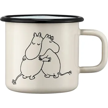 Smaltovaný hrnek Moomin 80. výročí 0,37l, béžový Muurla Muminci