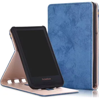 Pouzdro na čtečku elektronické knihy Armori Shelter H208 - pouzdro se stojánkem pro Pocketbook 616/617/618/627/628/632/633 - modré + BONUSY
