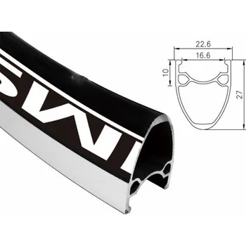 Ráfek na kolo ALEXRIMS ALEXRIMS AT510 silniční ráfek 700x32 dírek. CNC strana, černá