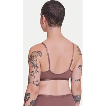 Podprsenka Sloggi Podprsenka bez kostic Romance 10031898 Hnědá 75A