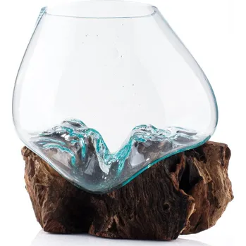 Dóza na potraviny Dóza sklo s kořenem velká 09