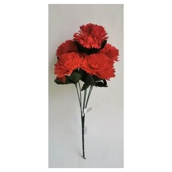 umělá květina Chryzantéma svazek červená AB007/čer.