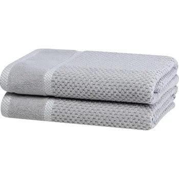 Ručník Sada 2 ks froté osušek MODENA šedá 70 x 140 cm