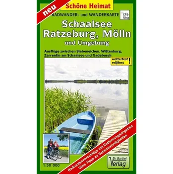 Radwander- und Wanderkarte Schaalsee, Ratzeburg, Mölln und Umgebung - Verlag Dr. Barthel
