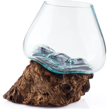 Dóza na potraviny Dóza sklo s kořenem střední 09