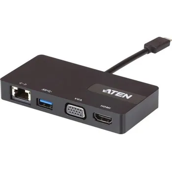 ATEN USB-C Multiportová dokovací stanice HDMI, VGA, RJ45, USB3.1