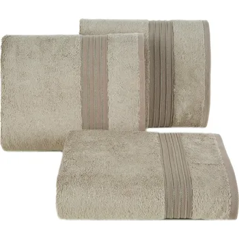 BAVLNĚNÝ RUČNÍK AURA 50X90 CM BÉŽOVÁ