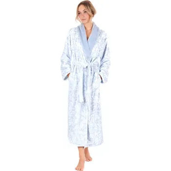 Dámský župan Flora ledově modrá - Dámský Župan s Límcem 25 56 5253 - XL