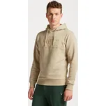 MIKINA GANT REG TONAL SHIELD HOODIE CONCRETE BEIGE