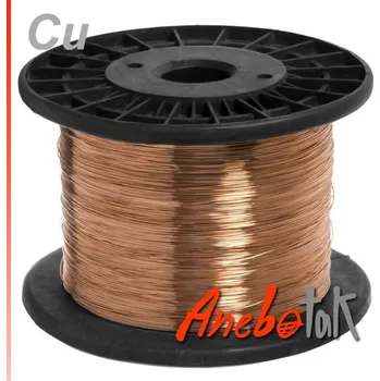 Hobby drát Měděný drát surový měkký, 1 mm; cívka 8 kg