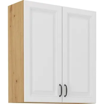 Kuchyňská skříňka Stolarz-Lempert Kuchyňská skříňka Stilo WHAR - horní 80 G-90 2F, bílá + Artisan