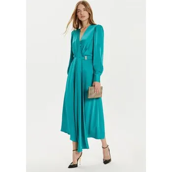 Dámské šaty Fracomina Koktejlové šaty FR24WD3002W41101 Zelená Regular Fit S