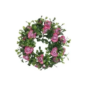 Věneček růžičky fialové, 18 cm 100-0139