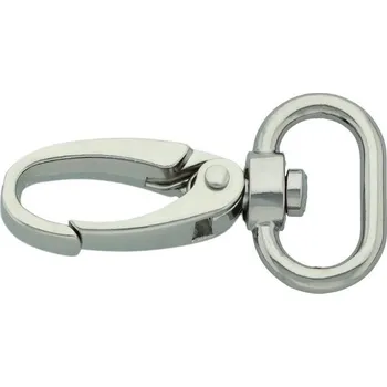 Pro Háčkování Karabina 20 mm nikl Počet: 1 ks