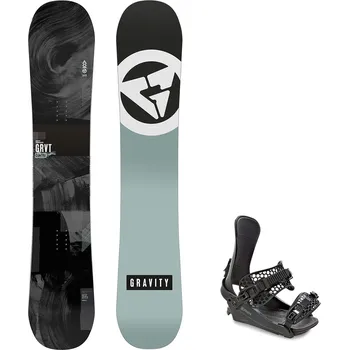 Snowboard Gravity snowboards Snowboard komplet Gravity Contra 24/25 + vázání King Velikost: 157 cm, Velikost vázání: M