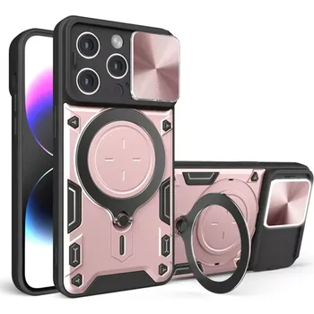Pouzdro na mobilní telefon Kryt iPhone 16 Pro Max Techsuit CamGuard Pro - rose gold