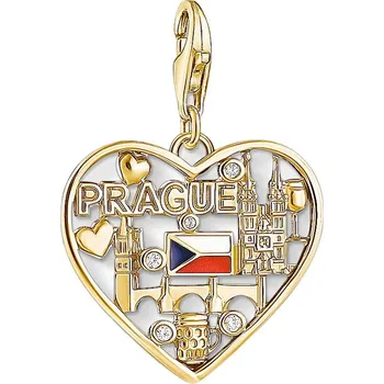Náhrdelník Dámský přívěsek Thomas Sabo IC12365-565-7 Prague Mincovní stříbro Zlatá (2 cm)
