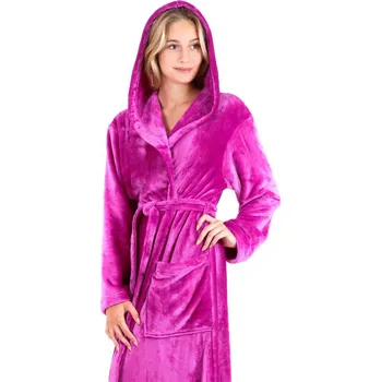 Dámský župan Župan s kapucí Siena fialová 31 56 4301 - M