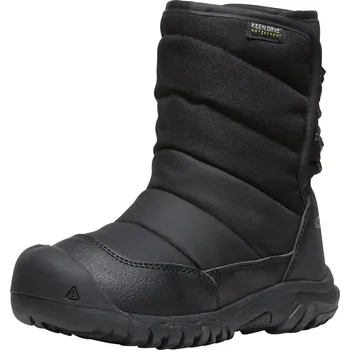 Chlapecké sněhule Keen PUFFRIDER WP CHILDREN black/steel grey 29