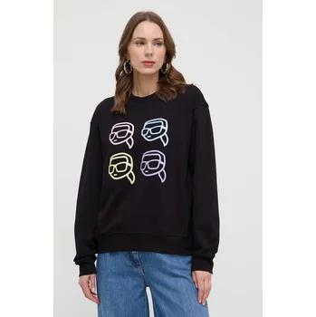 Dámská mikina Bavlněná mikina Karl Lagerfeld 241W1801 černá 99X, vel. S