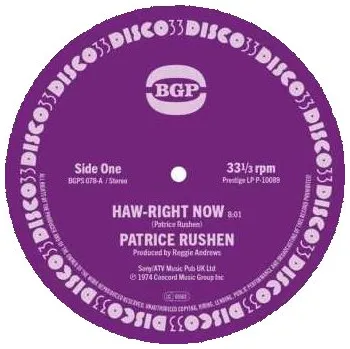 Zahraniční hudba SP Patrice Rushen: Haw-Right Now / Kickin' Back 2024