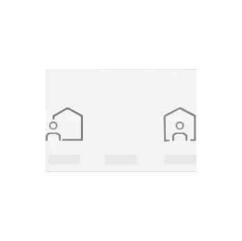 vypínač Simon 100 10002036-230 Kryt iO Master spínač, Ahoj / Na shledanou bílá matná