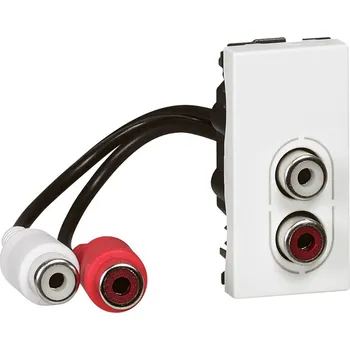 Elektroinstalační materiál MOSN PŘEDK.ZÁS. AUDIO 2 RCA 2M *078747 Legrand