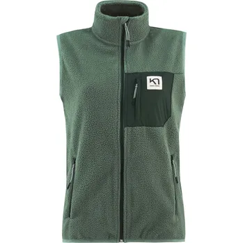 Dámská Fleecová vesta KARI TRAA ROTHE VEST 623135-MURK – Zelená XL