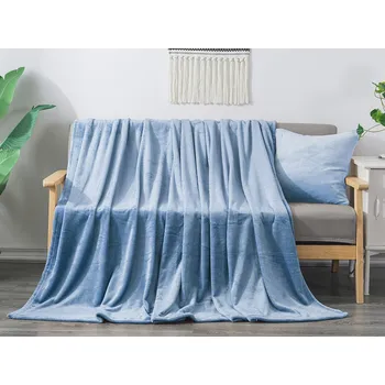 Dětská deka XPOSE® Dětská mikroplyšová deka Exclusive - světle modrá 130x180 cm, Mikroplyš + Prodloužená možnost vrácení zboží do 50 dnů